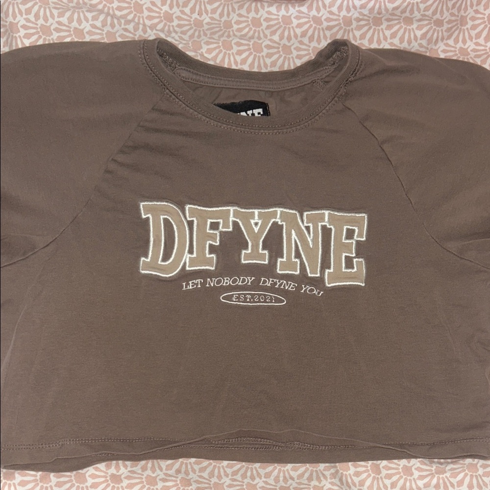 DFYNE Women's Brown Muscle Tee